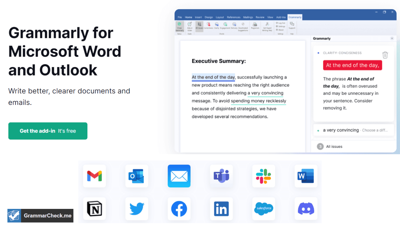 Grammarly for outlook