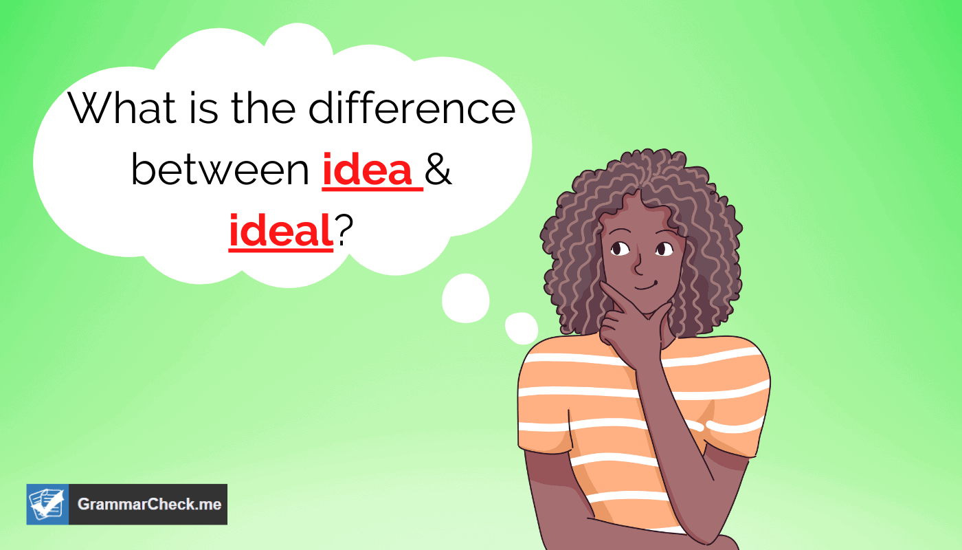 What is the difference between idea & ideal
