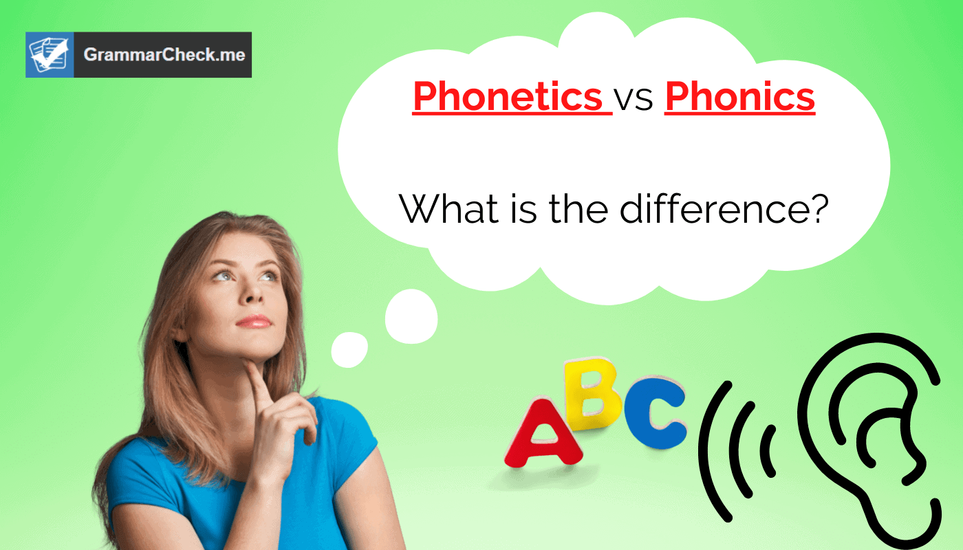 woman thinking if she should say Phonetics or Phonics