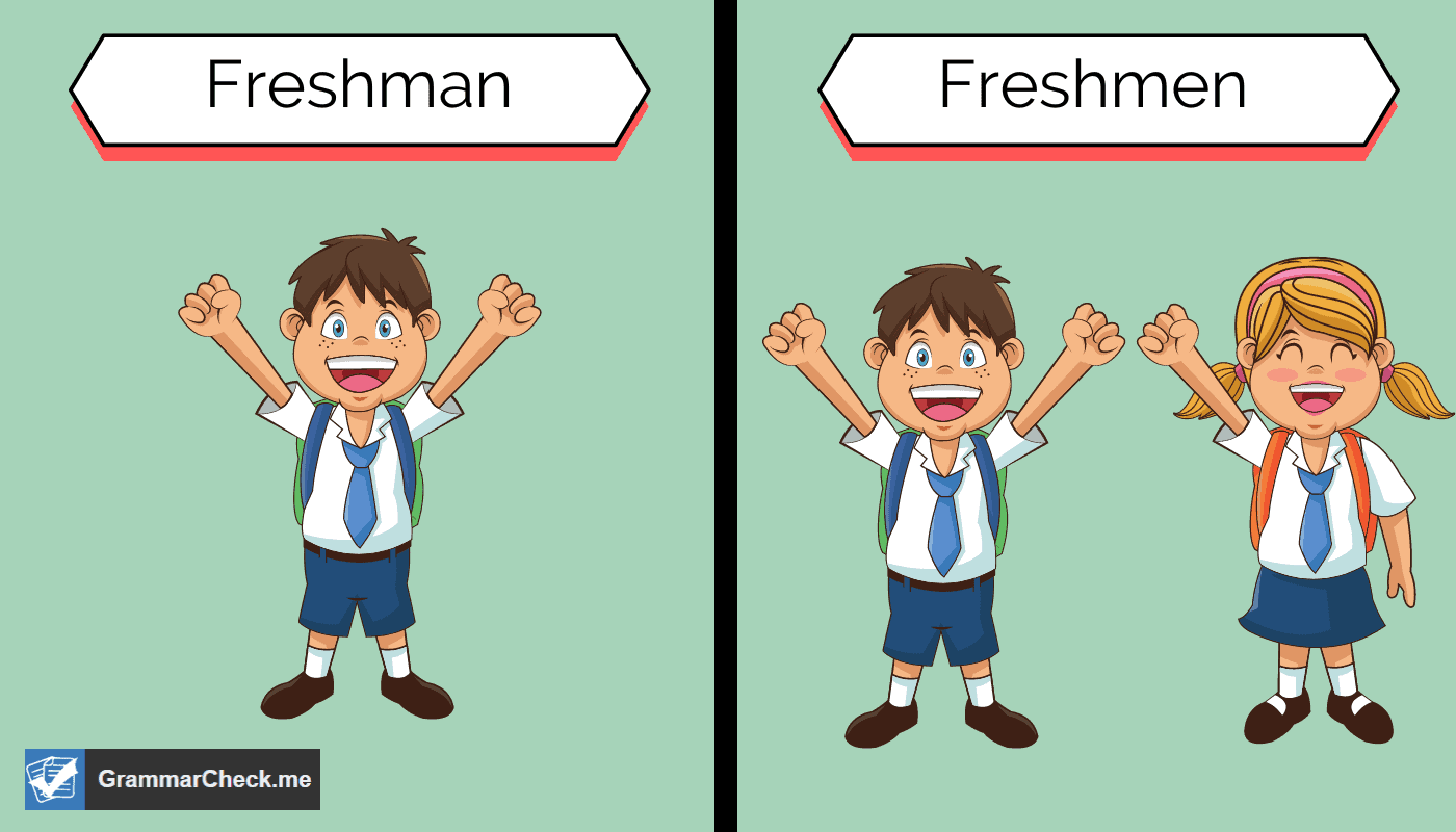 comparing difference between freshmen vs freshman