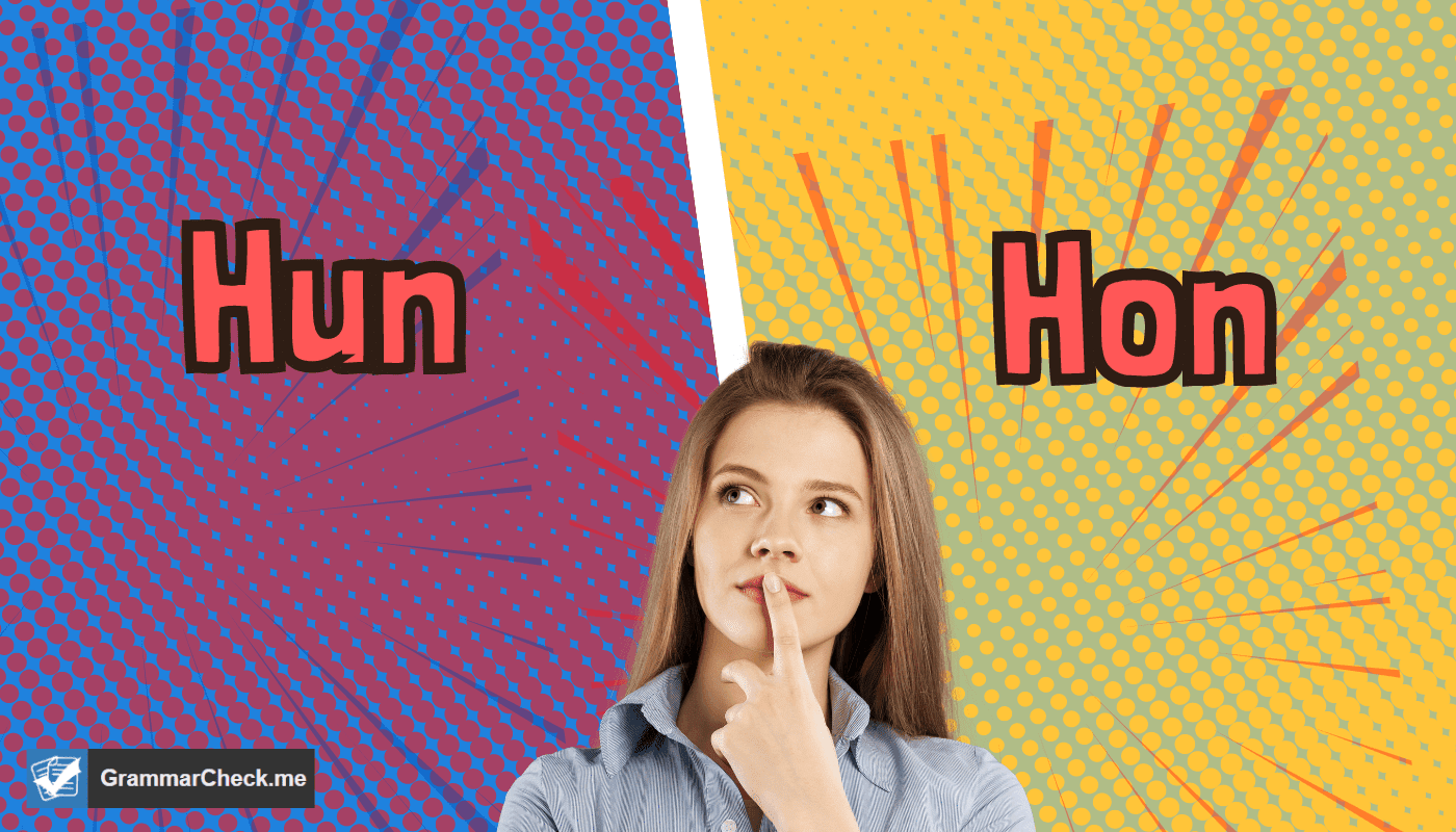 woman thinking about the difference between hun vs hon
