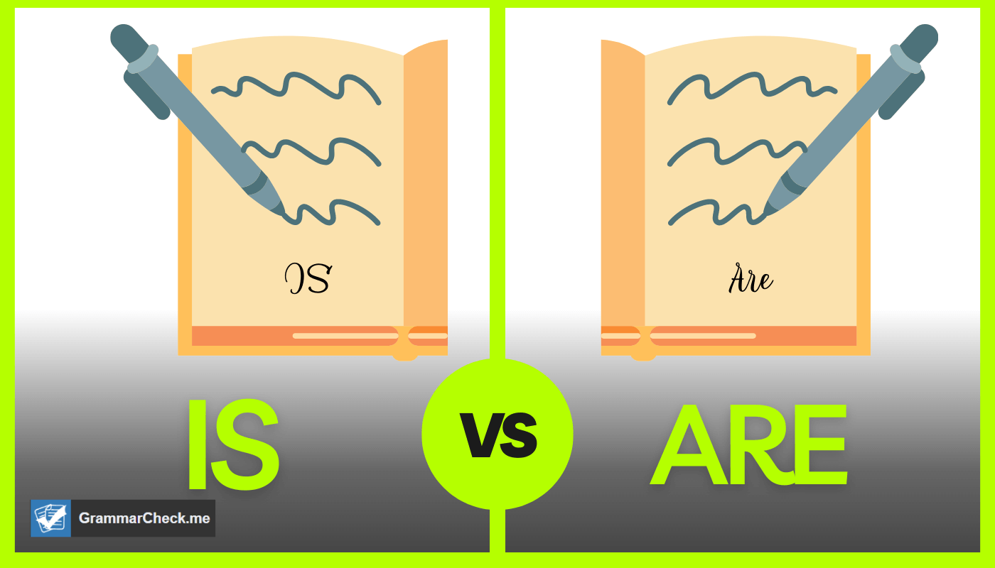 picture comparing the definitions of Is and Are