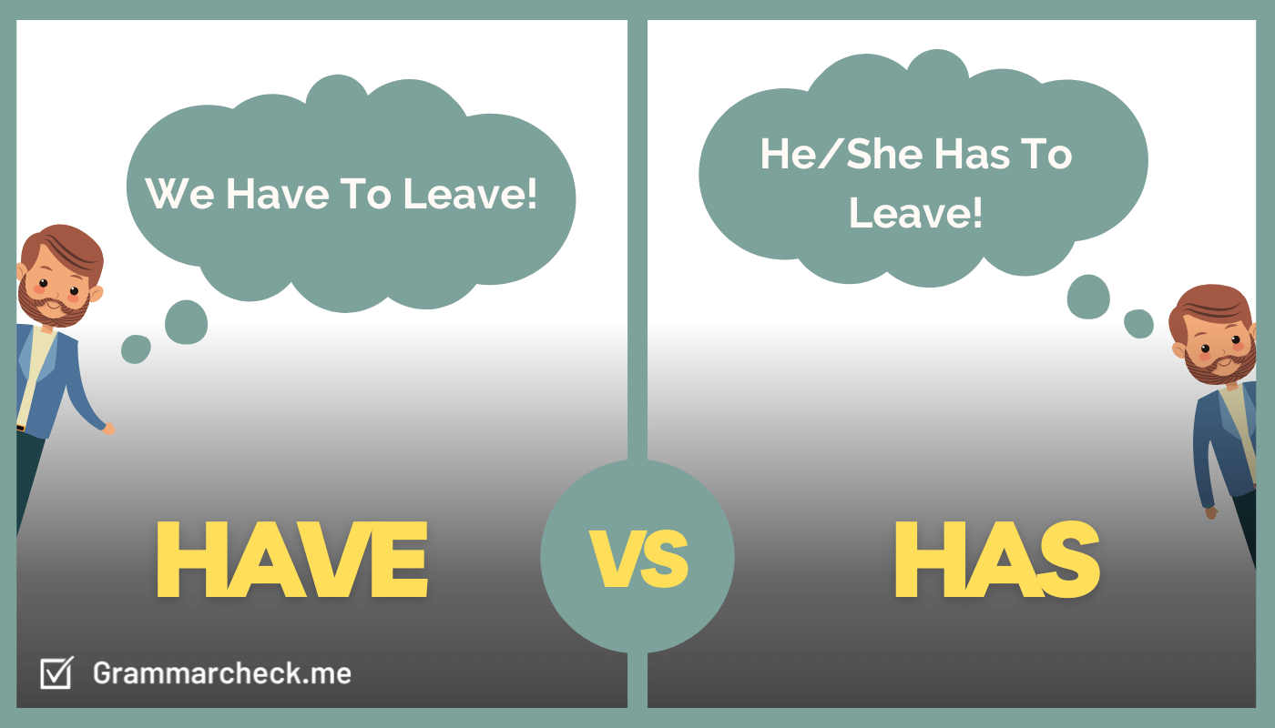 comparison of how to use the words have & has