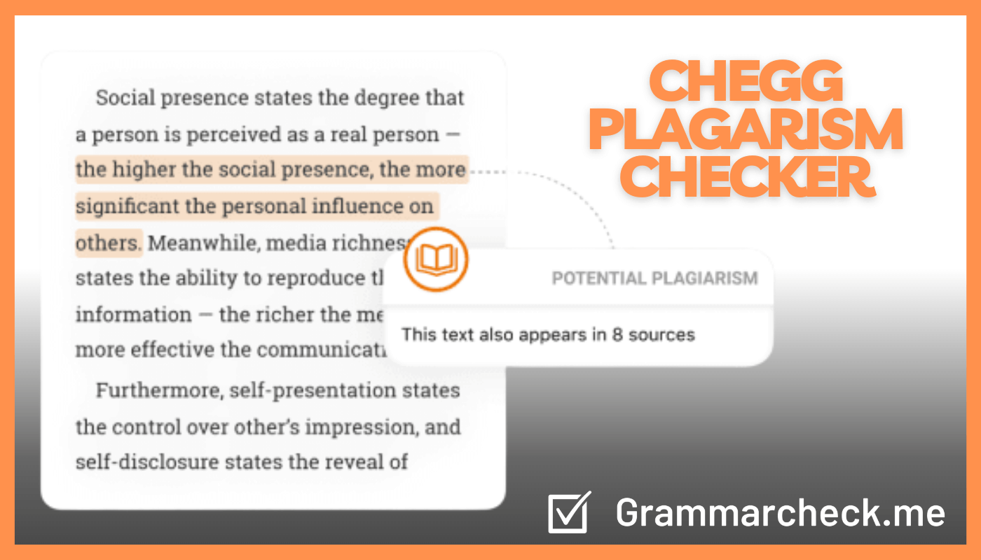 picture of chegg plagarism checker tool
