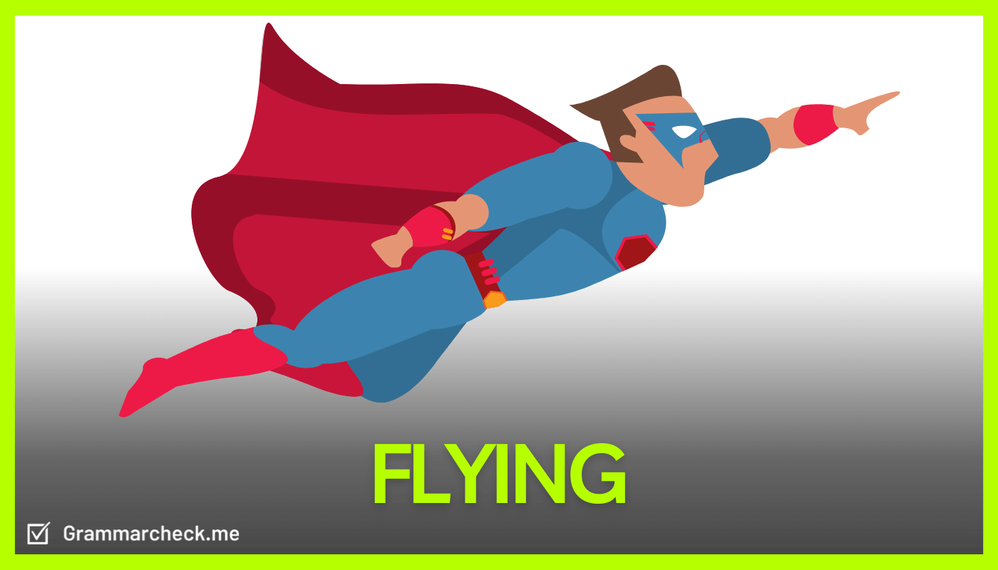 picture of superhero flying