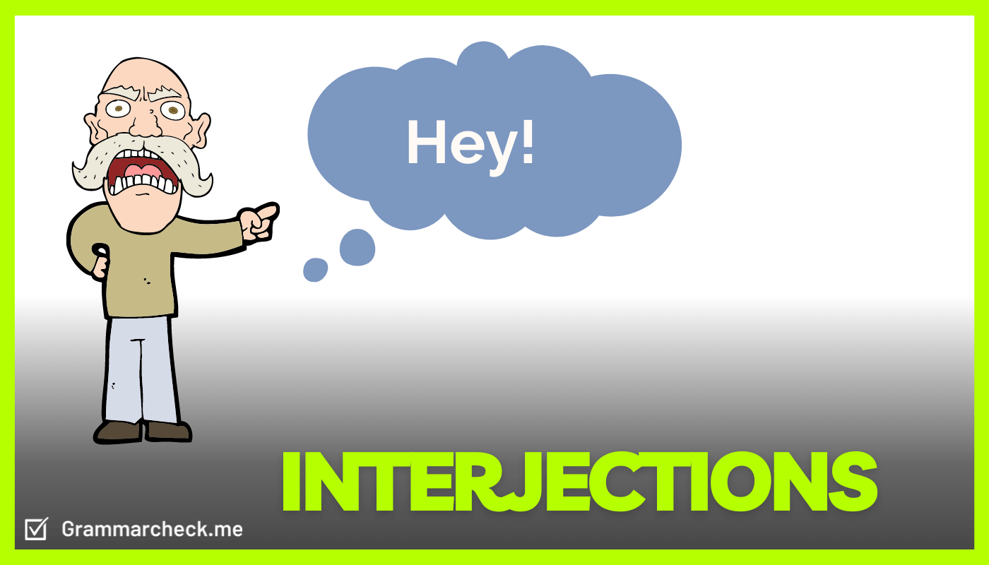 picture showing the definition of an interjection