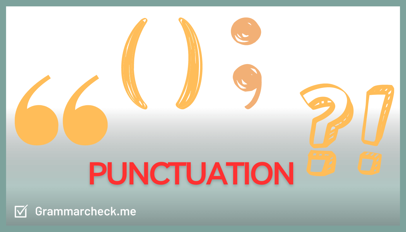 image showing different types of punctuation